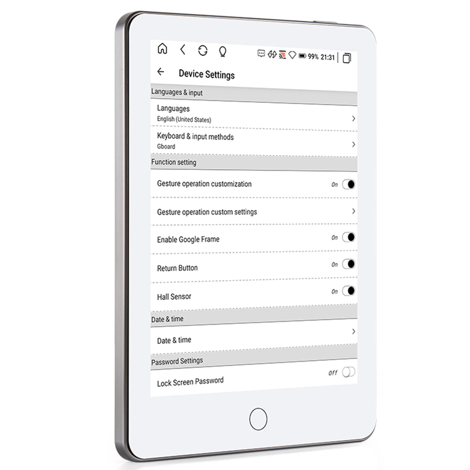 Luocute E-book Reader - 6-inch 64GB