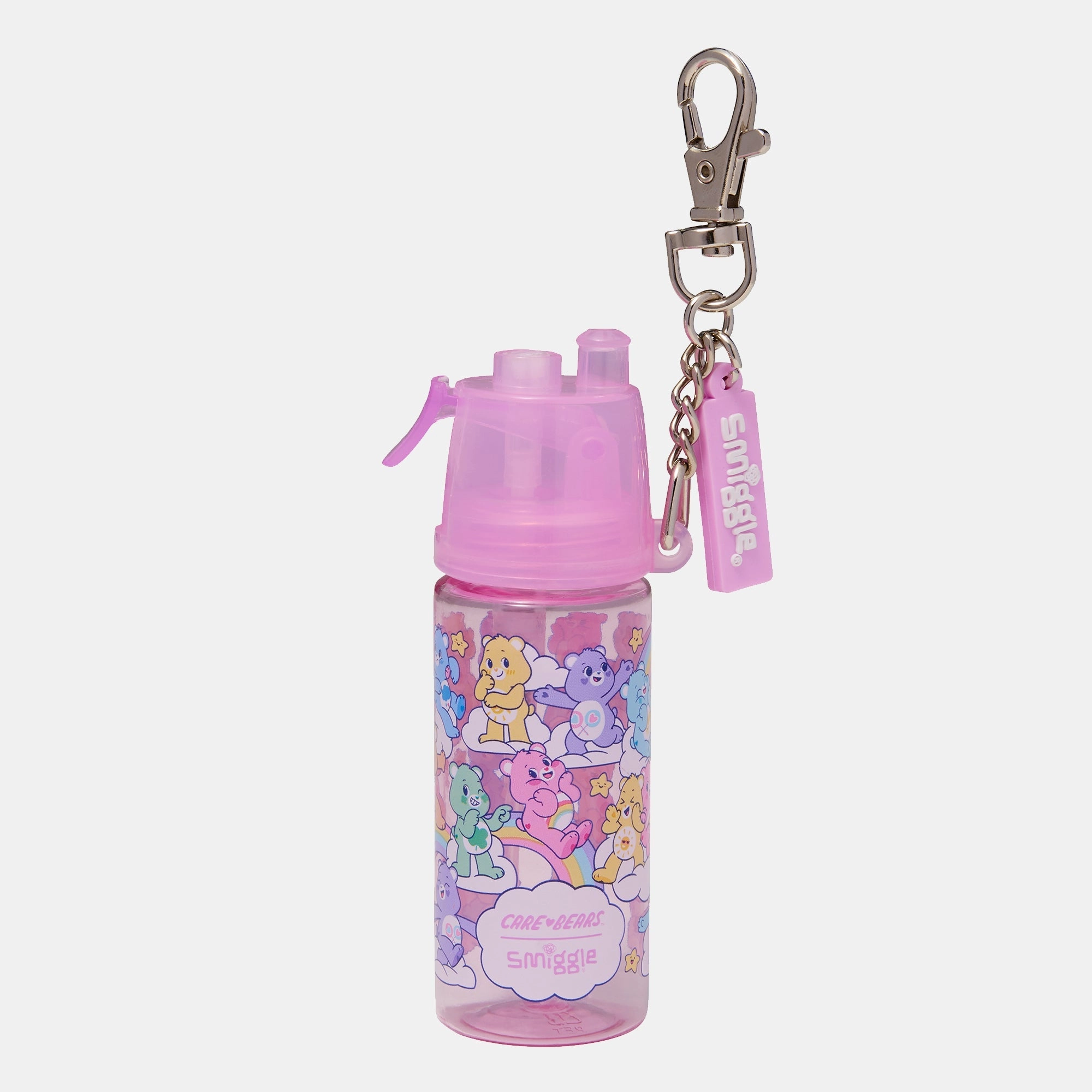 Smiggle Mini Collectable Spritz Bottle Keyring - Care Bears