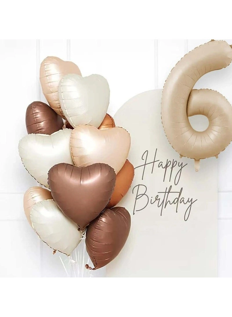 JOLLITY LLC Heart Shaped Helium Air Balloons - 10PCS Wedding Birthday Baby Shower