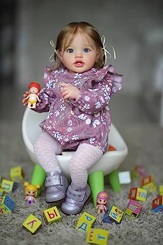 Reborn Baby Doll - 24 in Silicone Vinyl Toddler Girl Ages 3+