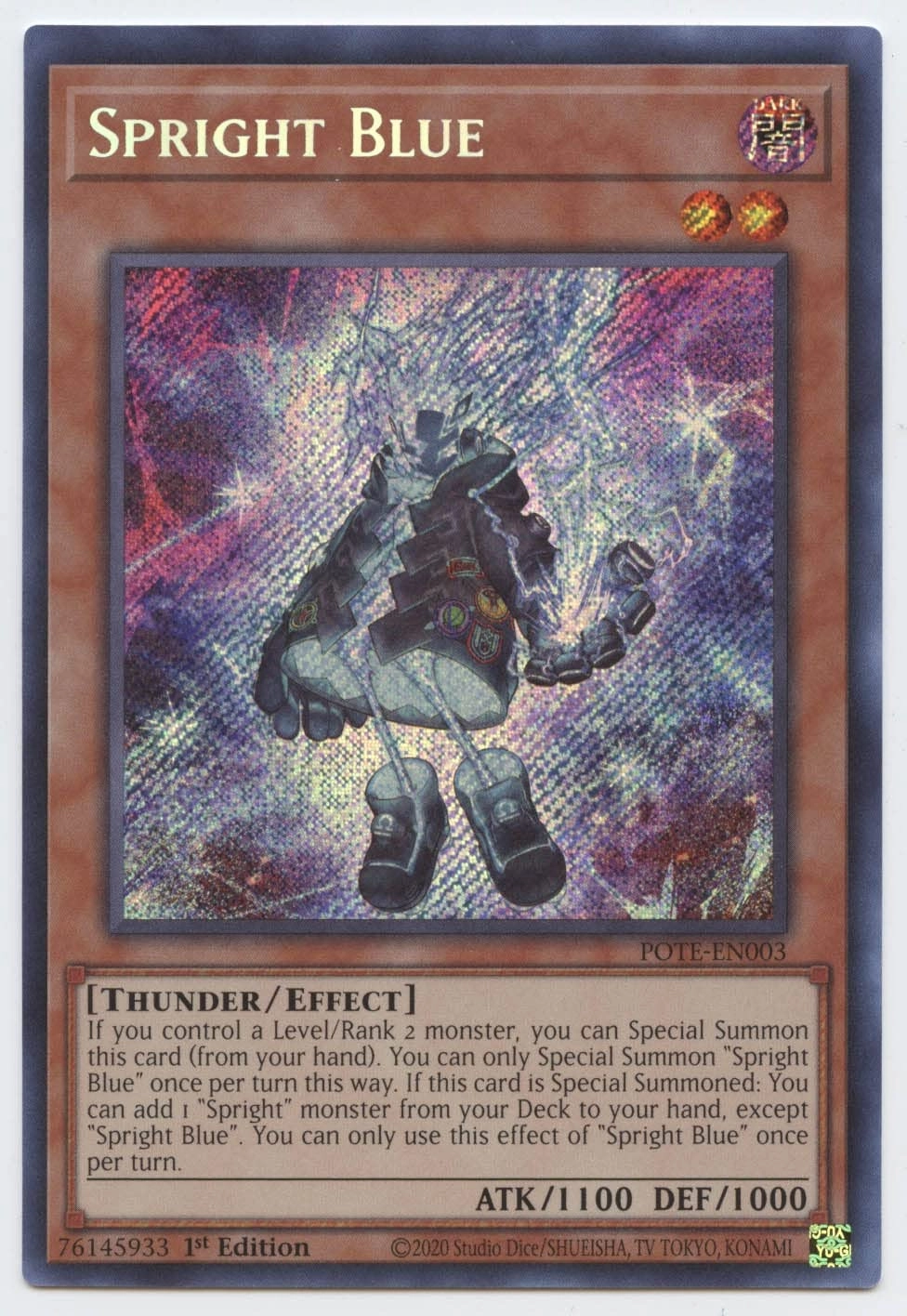 Yu-Gi-Oh! Spright Blue POTE-EN003 - 1st Edition