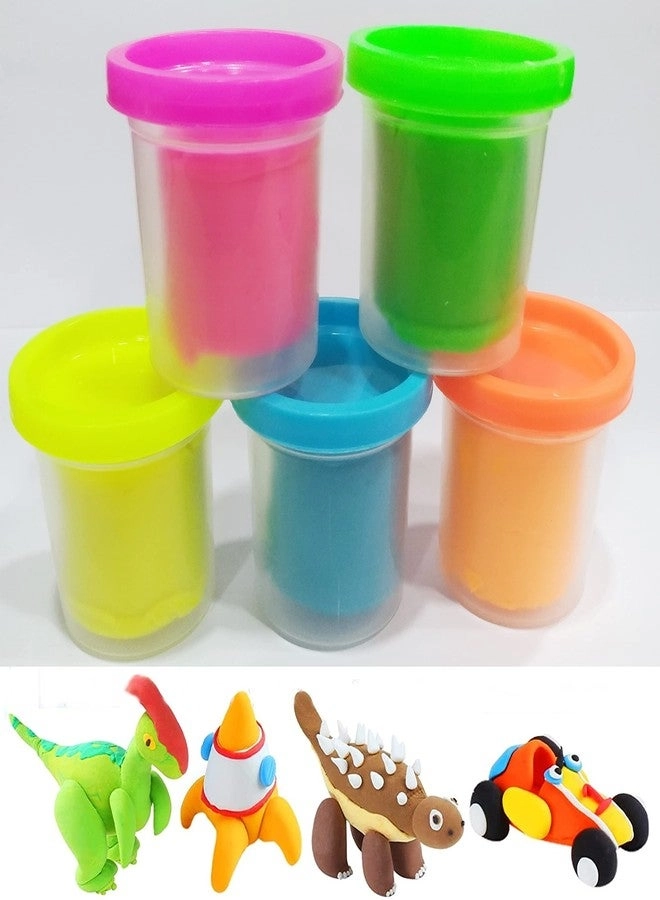 FRATELLI Play with Dough Fun with Dough Clay - Air Dry Clay 100g 5pcs