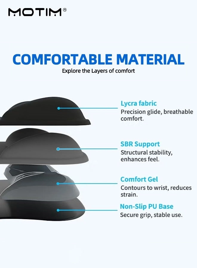 Gel Mouse Pad - Ergonomic + Keyboard Pad