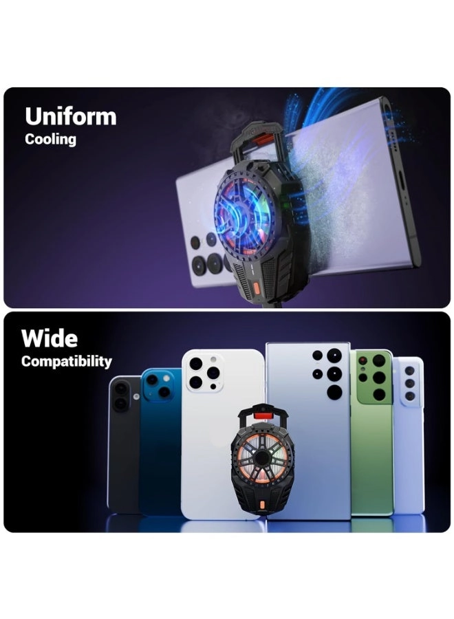 Mobile Cooling Fan - USB Powered RGB + Retractable Shooting Game Controller - Sensitive Triggers Adjustable