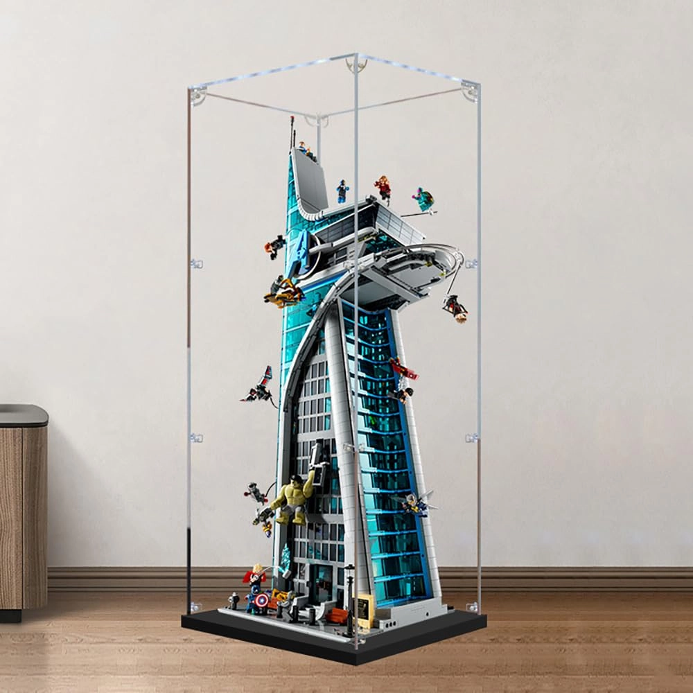 Acrylic Display Case - 76269 Tower 40 x 30 x 95 cm Transparent Dustproof Display Box Only