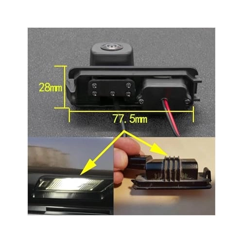 Reverse car rear view camera - Night vision Wired 720 x 540 pixels