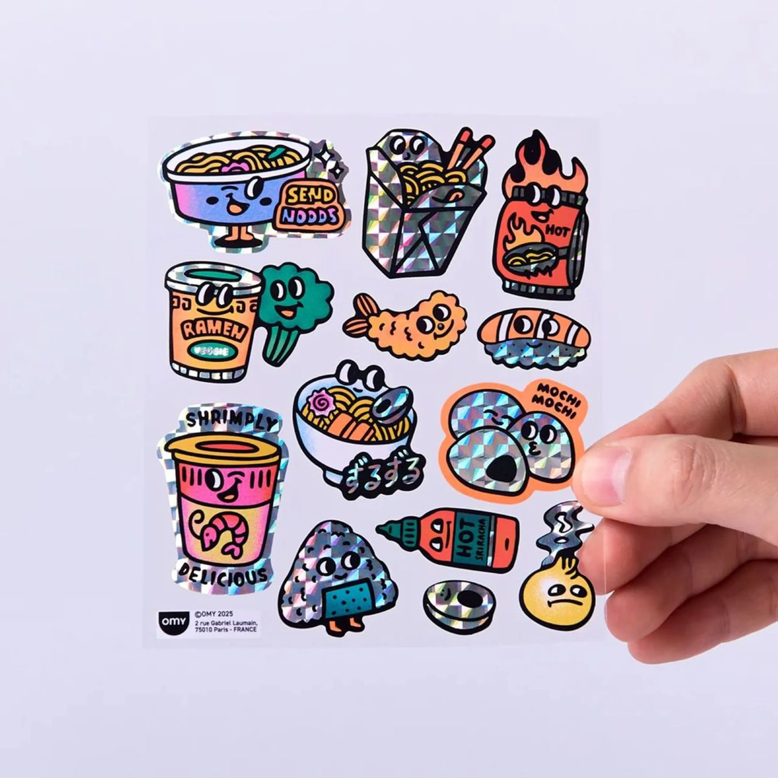Noodle Sticker Book Big 6 pcs