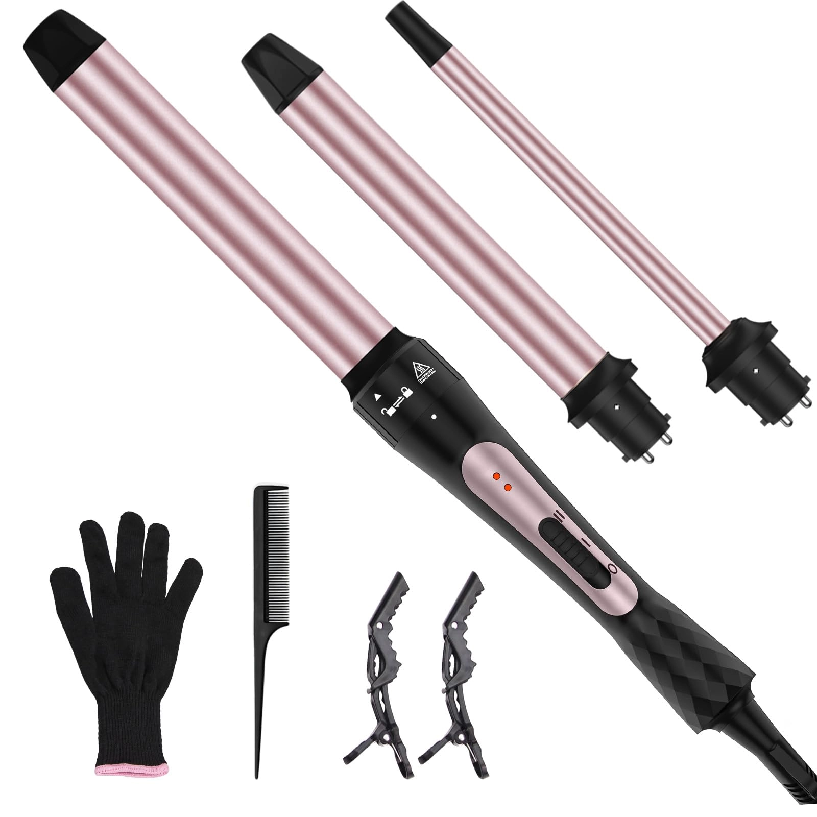 karrong Wand Curling Iron Set - 0.35" 1" 1.25"