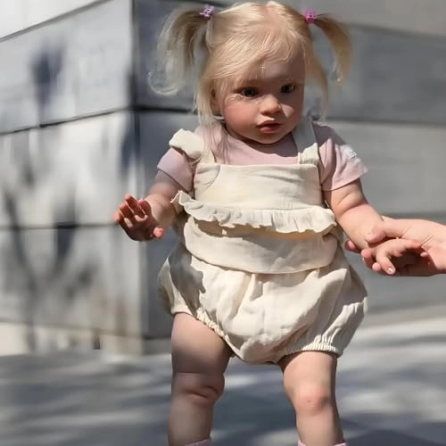 Pippa Reborn Baby Doll - 26 inch Cotton Vinyl Hand-rooted Curly Hair Ages 3+