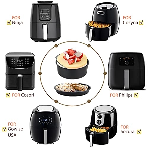 Pizza Pan - 8-inch Food Grade Steel + Baking Cake Barrel