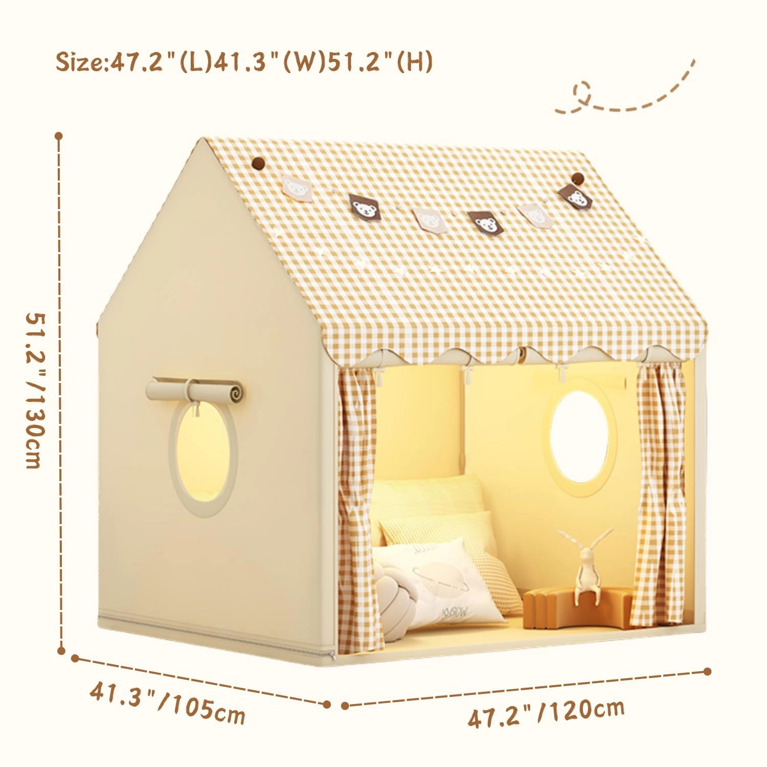 Play Tent - 41x47x51 inches Star Lights
