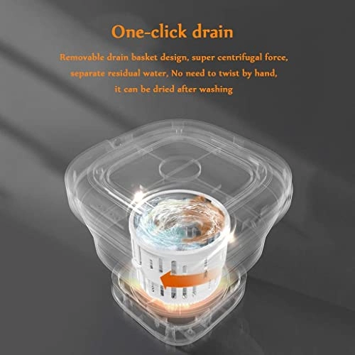 Portable Folding Clothes Washing Machine Rated washing capacity: 4 kg Dehydration capacity: 7-8kg