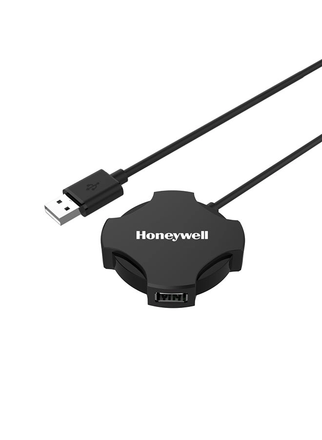 Honeywell Ultra Slim Usb Hub - 4 Port USB 2.0 1.2Mtr Cable