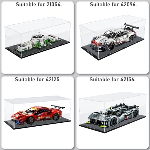 Acrylic Display Case - 1/10 Lego 42156 42125 42096