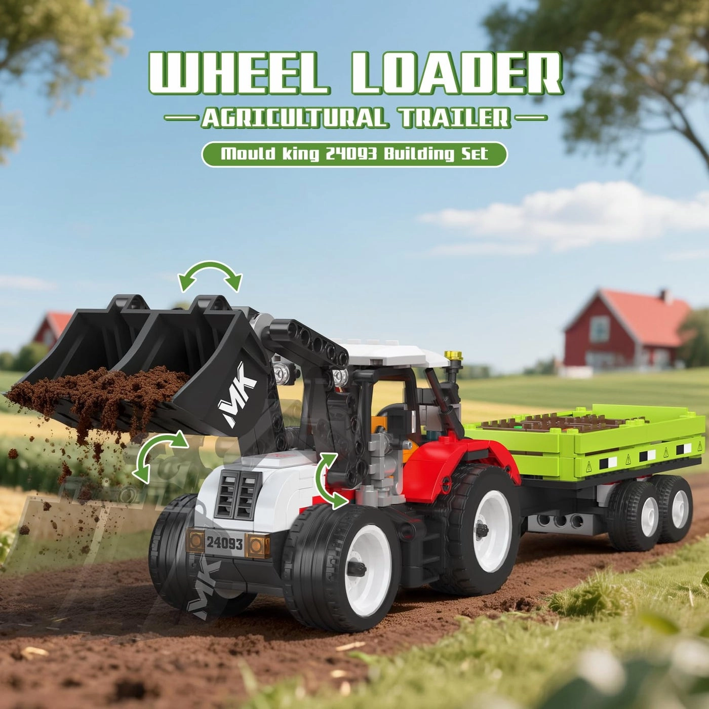 24093 Farm Wheel Loader - Mini World City Series