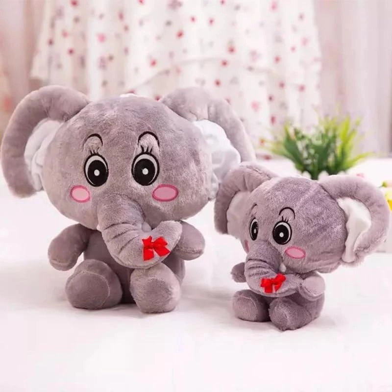 GG ENTERPRISES, GG Enterprises Big Ear Elephant - 40 cm Blue Plush