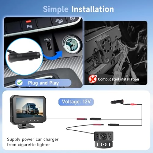 Digital Rear View Camera Monitor - Night Vision HDMI 1080p