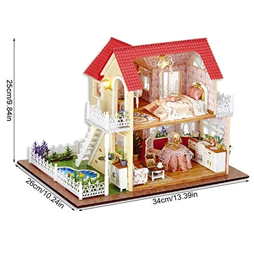 DIY Dollhouse - Romantic Miniature with Furniture