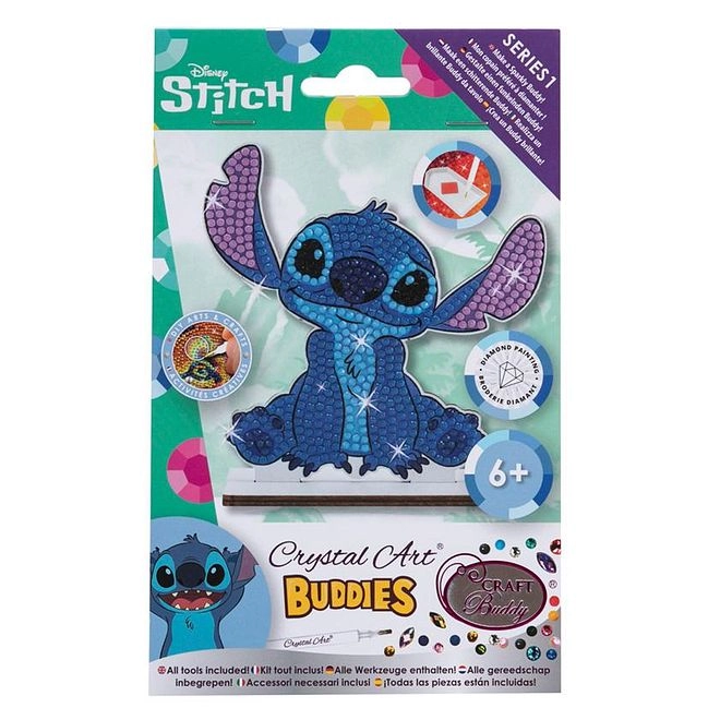 Disney Stitch Angel Crystal Art Buddy