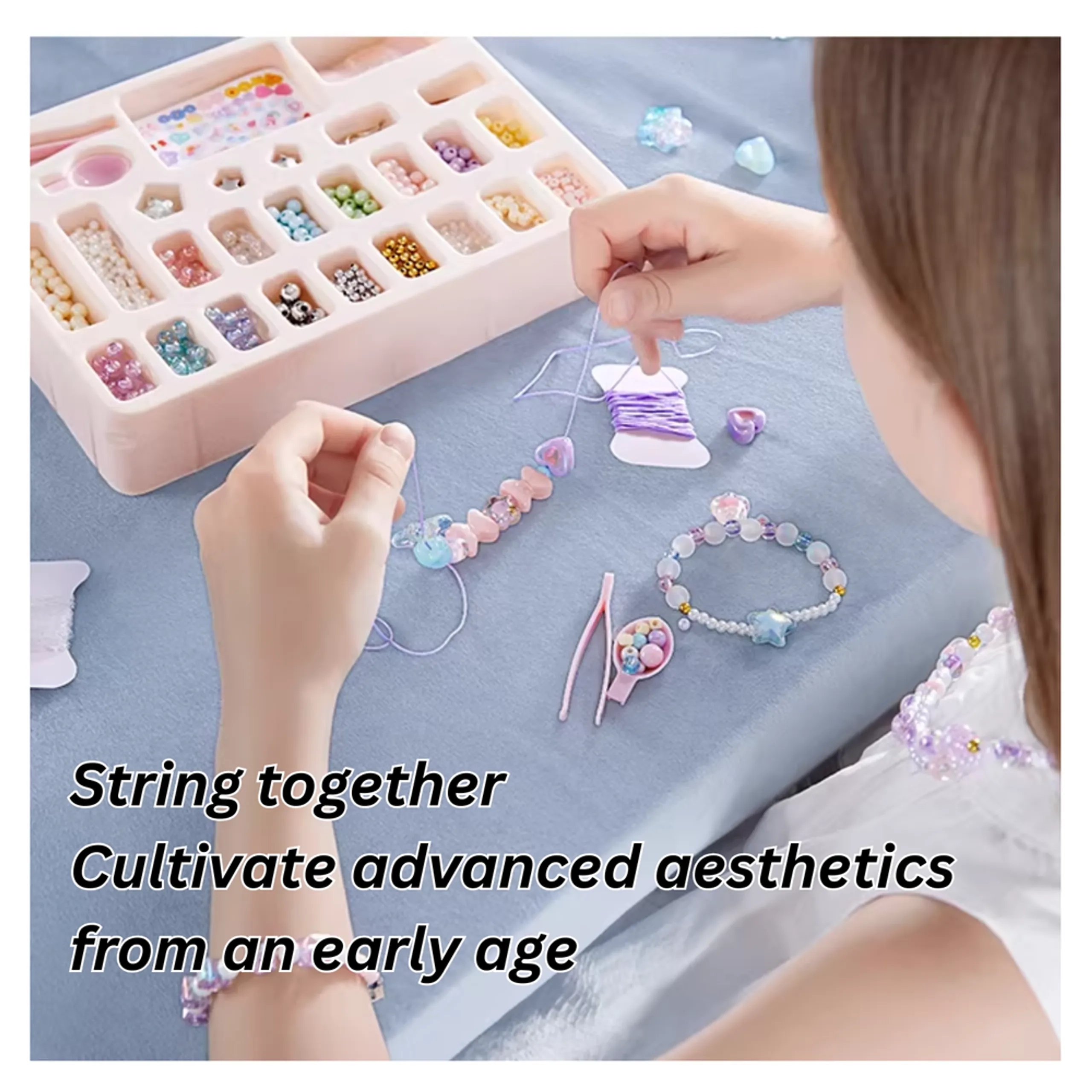 DIY Jewelry Gift Box - Colorful Beads