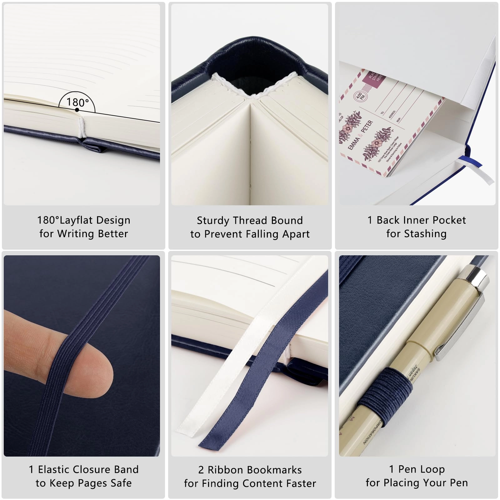 Notebook A5 Hardcover - Lined 160 Sheets