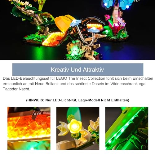 LED Light Set for LEGO The Insect Collection 21342 - Acrylonitrile Butadiene Styrene (ABS) 5V