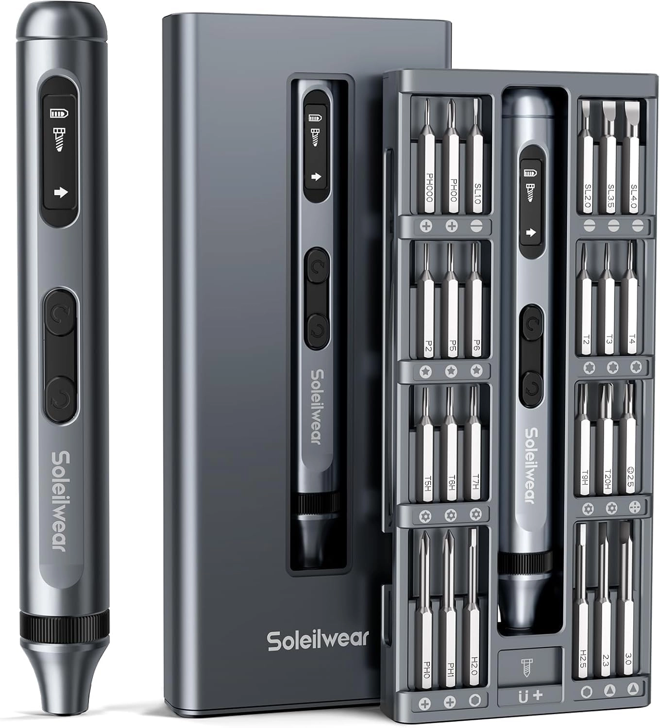 Soleilwear Mini Electric Screwdriver Set