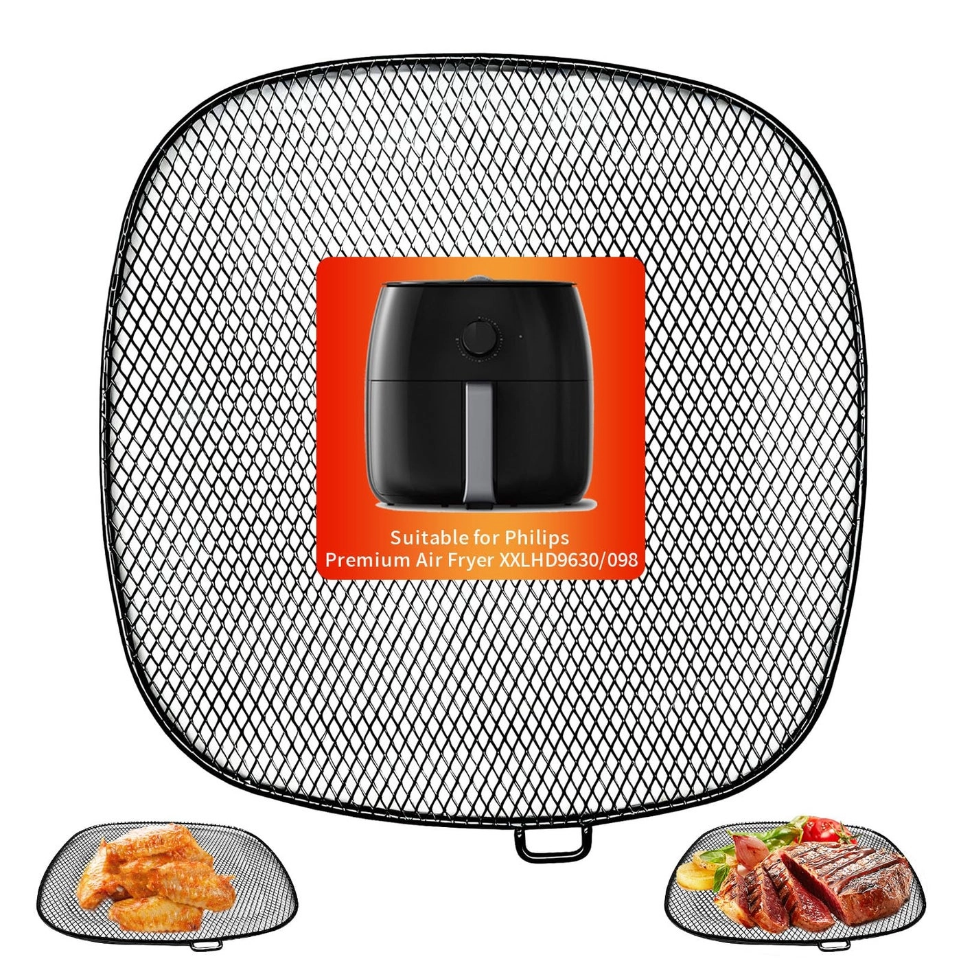 Air Fryer Replacement Basket Tray - SUS 304 Stainless Steel One