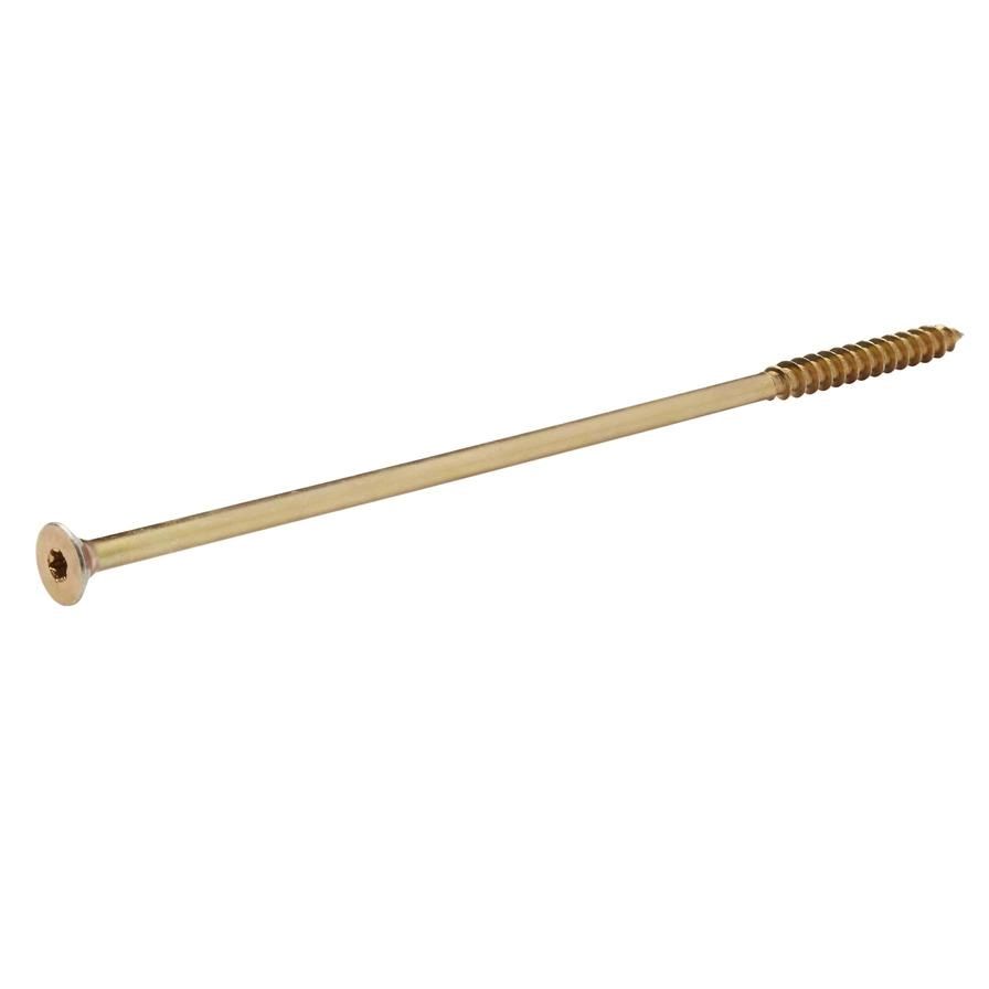 Diall Zinc-Plated Steel Wood Pan Screw 10mm 280mm