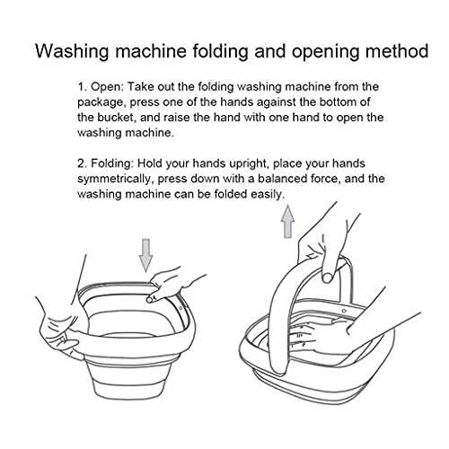 Portable Washing Machine,Turbine Folding Mini Usb Laundry Washer,Perfect For Apartments, Rvs And Small Space Living Shandongmt (Color : B)