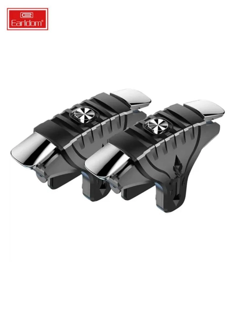 L1 R1 PUBG Mobile Trigger Controller - Black/Silver iOS & Android