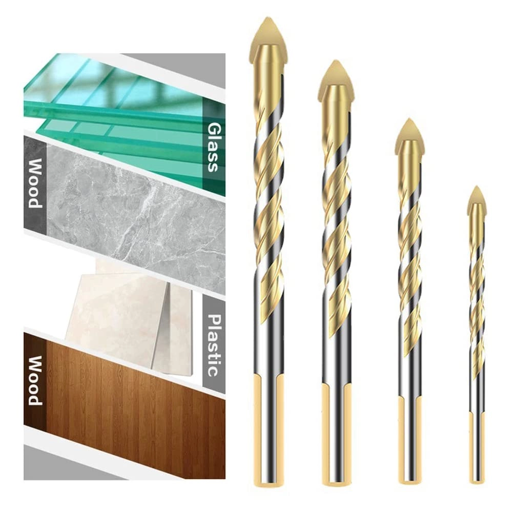 Universal Drilling Tool - Cemented Carbide 7PCS 3/4/5/6/8/10/12 mm