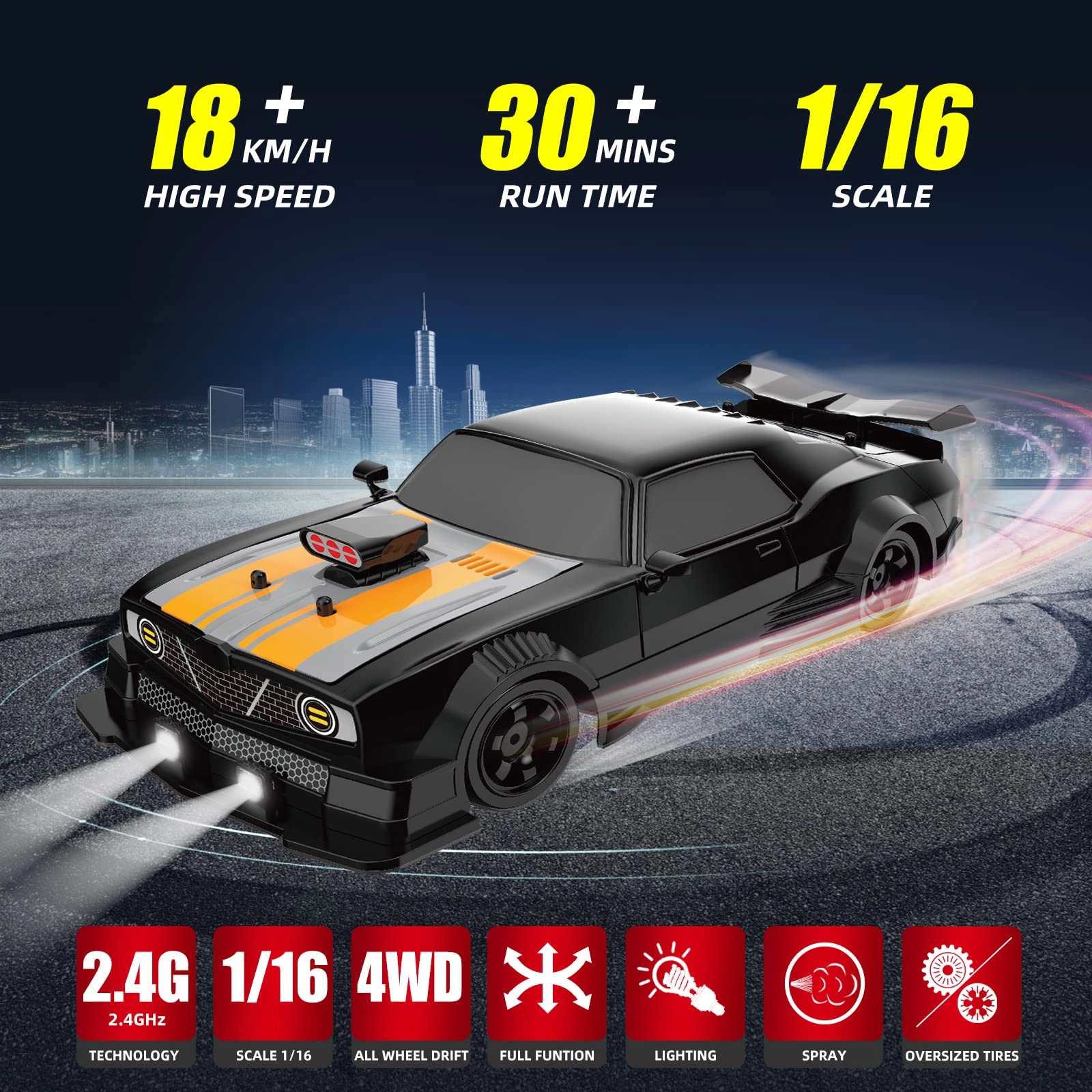 RC Drift Car - 1:16 Scale