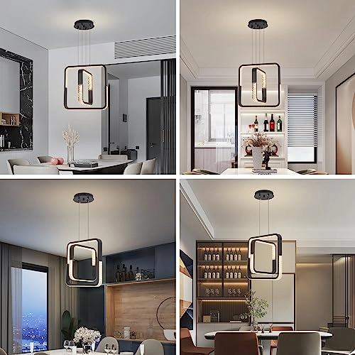 2 Square Chandelier - 3000K-6000K Dimmable