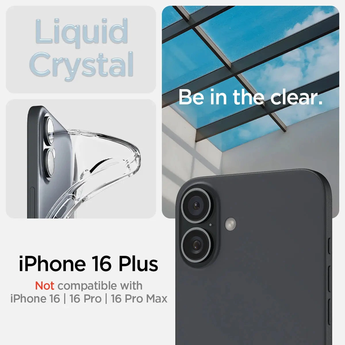 Liquid Crystal MagFit Clear Case with MagSafe for iPhone 16