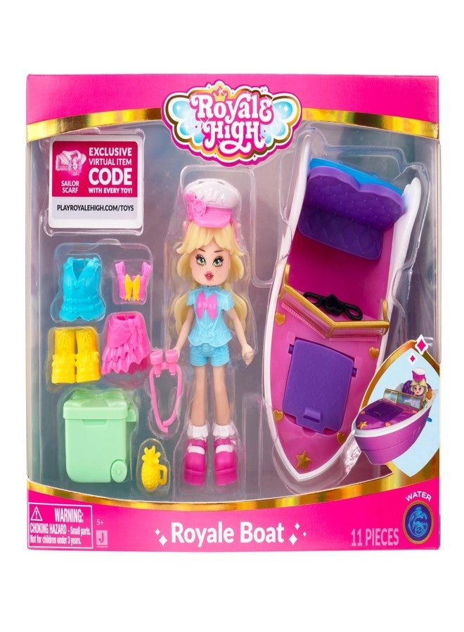 Royale & High Royale Boat - (1) Doll 9 Mix & Match Fashions Official Digital Roblox Item Included Ages 5+