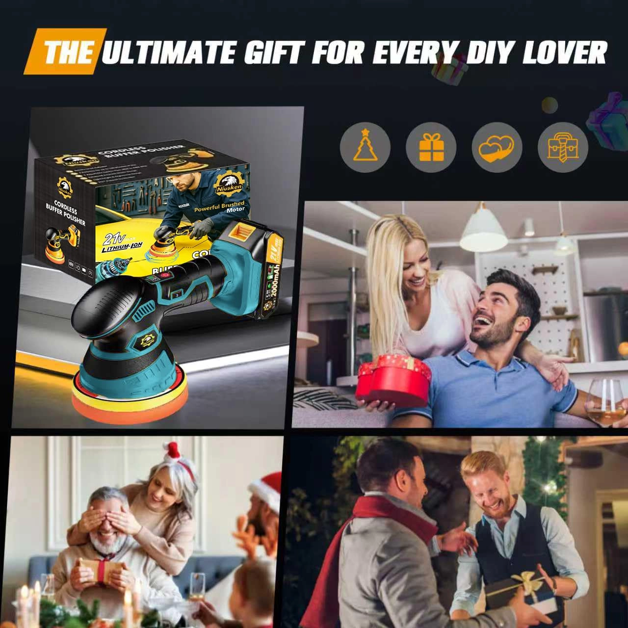 Cordless Car Buffer Polisher - 5'' 6''