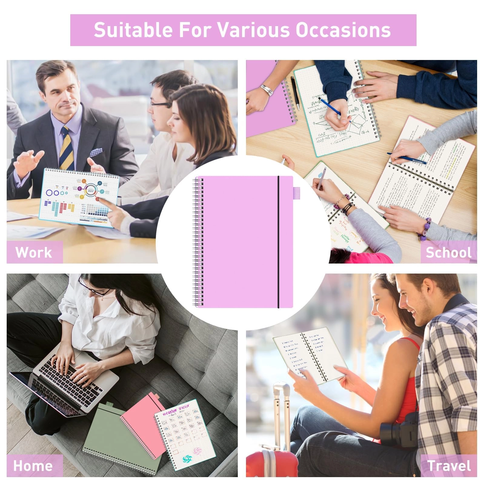 Notebook A5 Spiral - Lined 80 Sheets