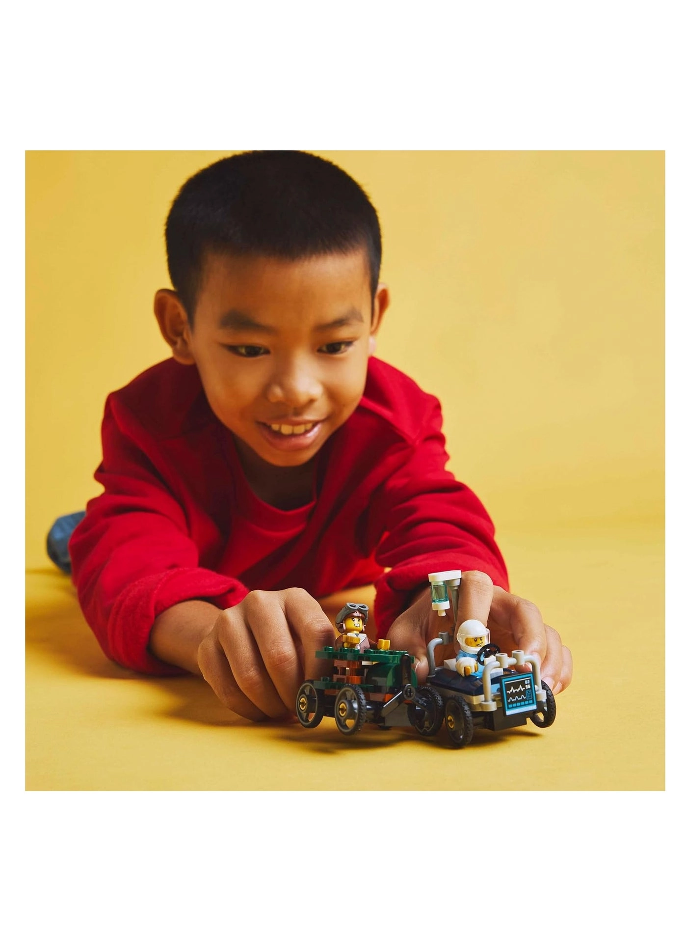 City Aeroplane + City Hospital Bed Race Car (60459)