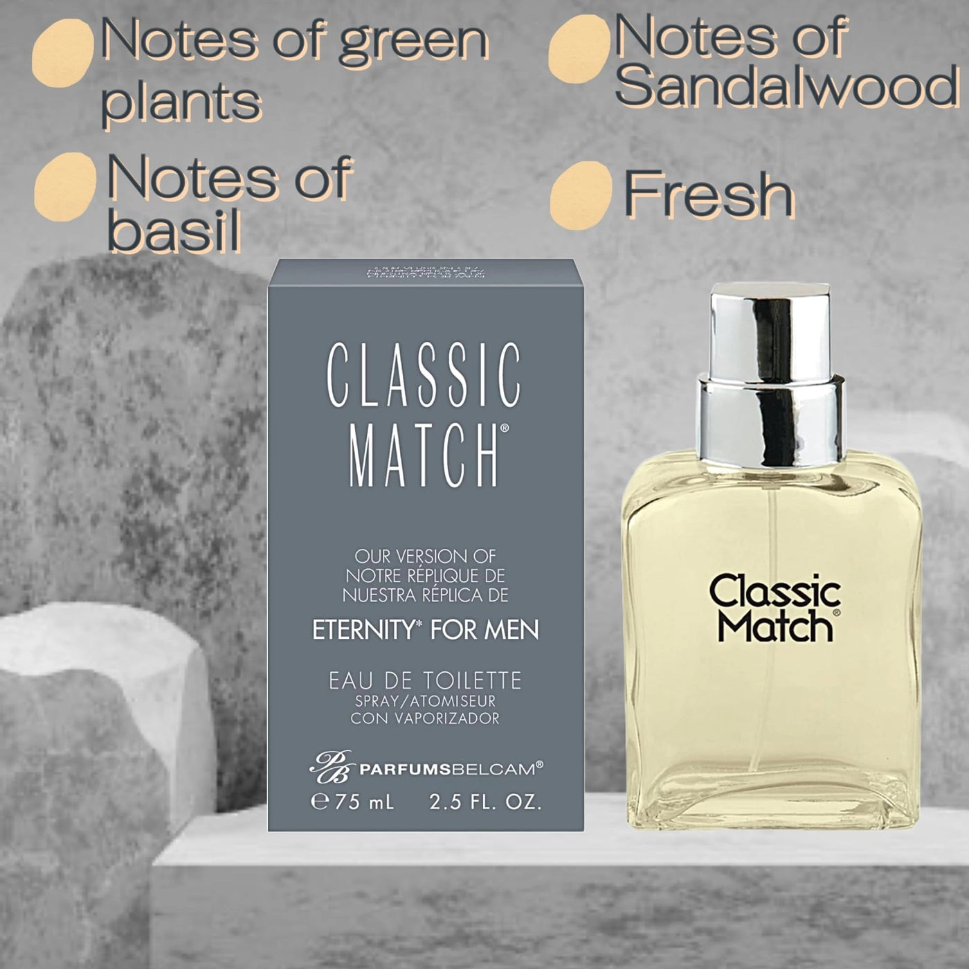 Classic Match Green - Eau de Toilette 2.5 Fl Oz