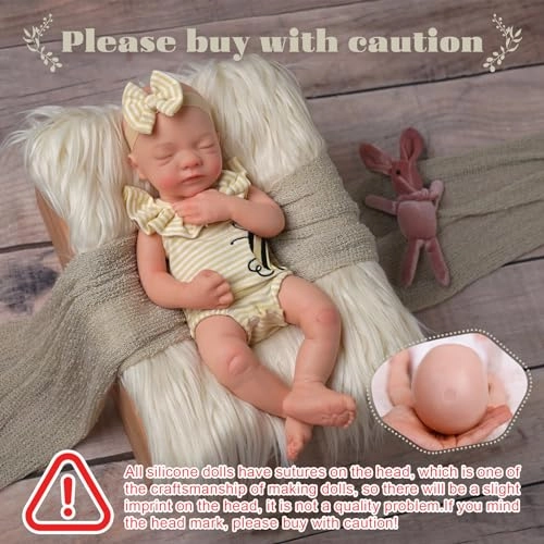 Reborn Baby Doll - 16 Inch Full Platinum Silicone Ages 3+