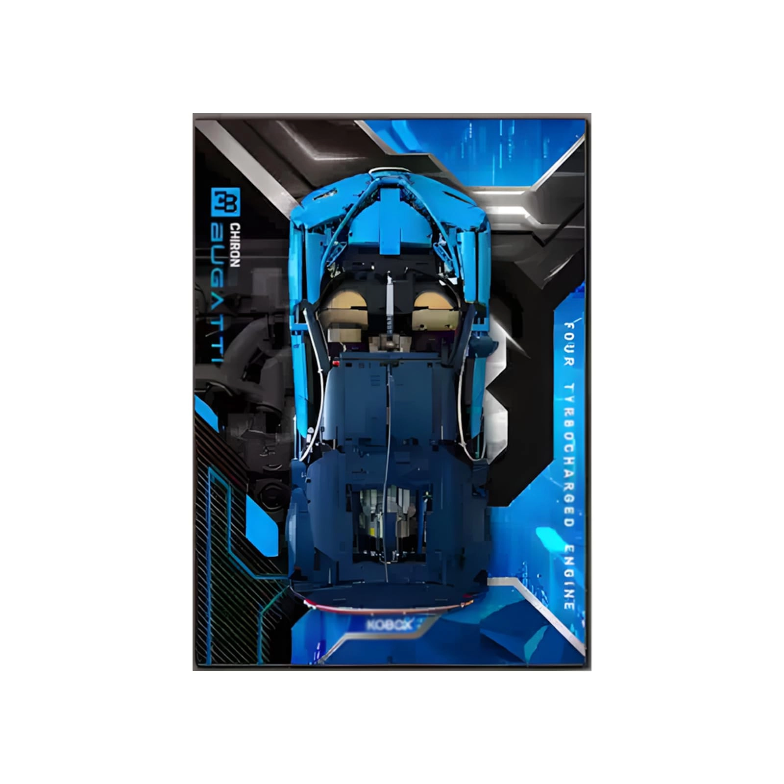 Shengor Display Wallboard for LEGO 42083 - 51x1.2x71cm Dustproof