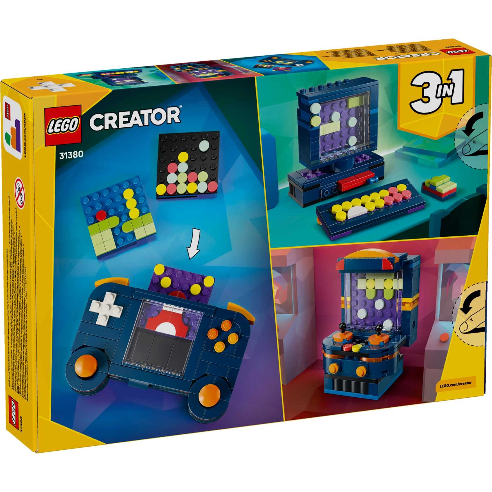 Creator 3 in 1 Retro Gaming Console - 268-piece Ages 8+