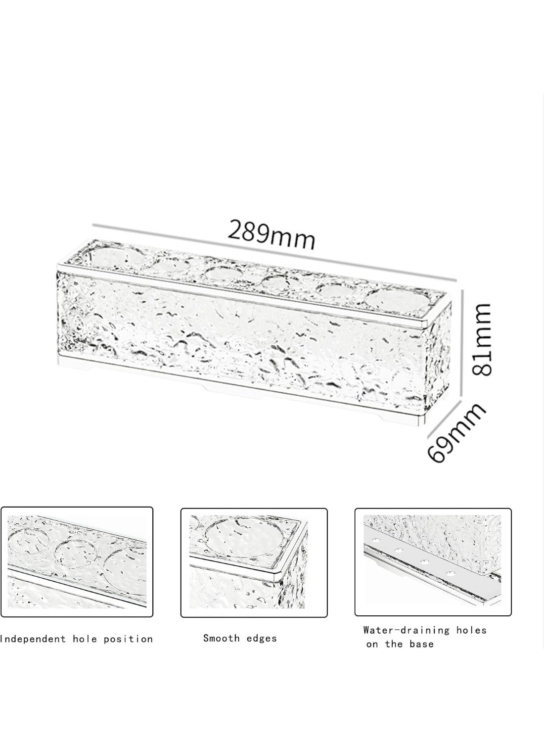 Toothbrush Holder - Countertop 6-Compartment