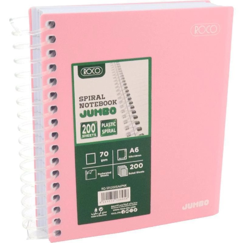 Jumbo Notebook A5 Spiral - Lined 200 Sheets