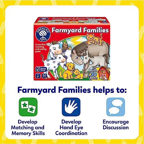 Farmyard Families Card Game - Suitable for 2 years and above 30pcs