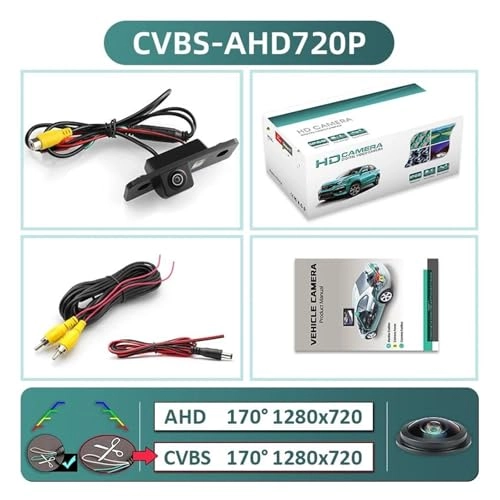 Wide View Vehicle Back up Camera - Night Vision Wire 1920x1080P