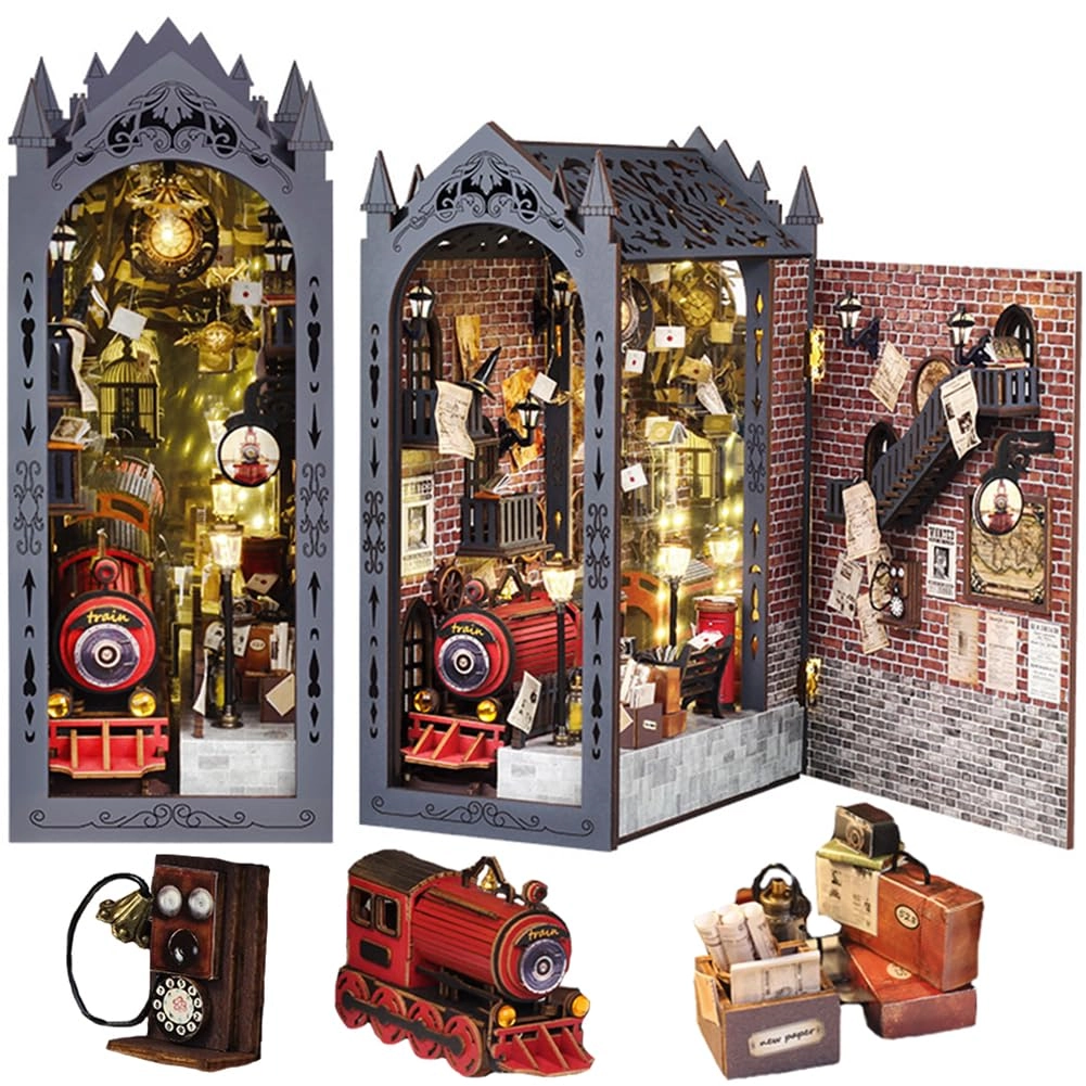 TOPBSFARNY 3D Wooden Assembled Dollhouse Kit - Temporal Trajectory