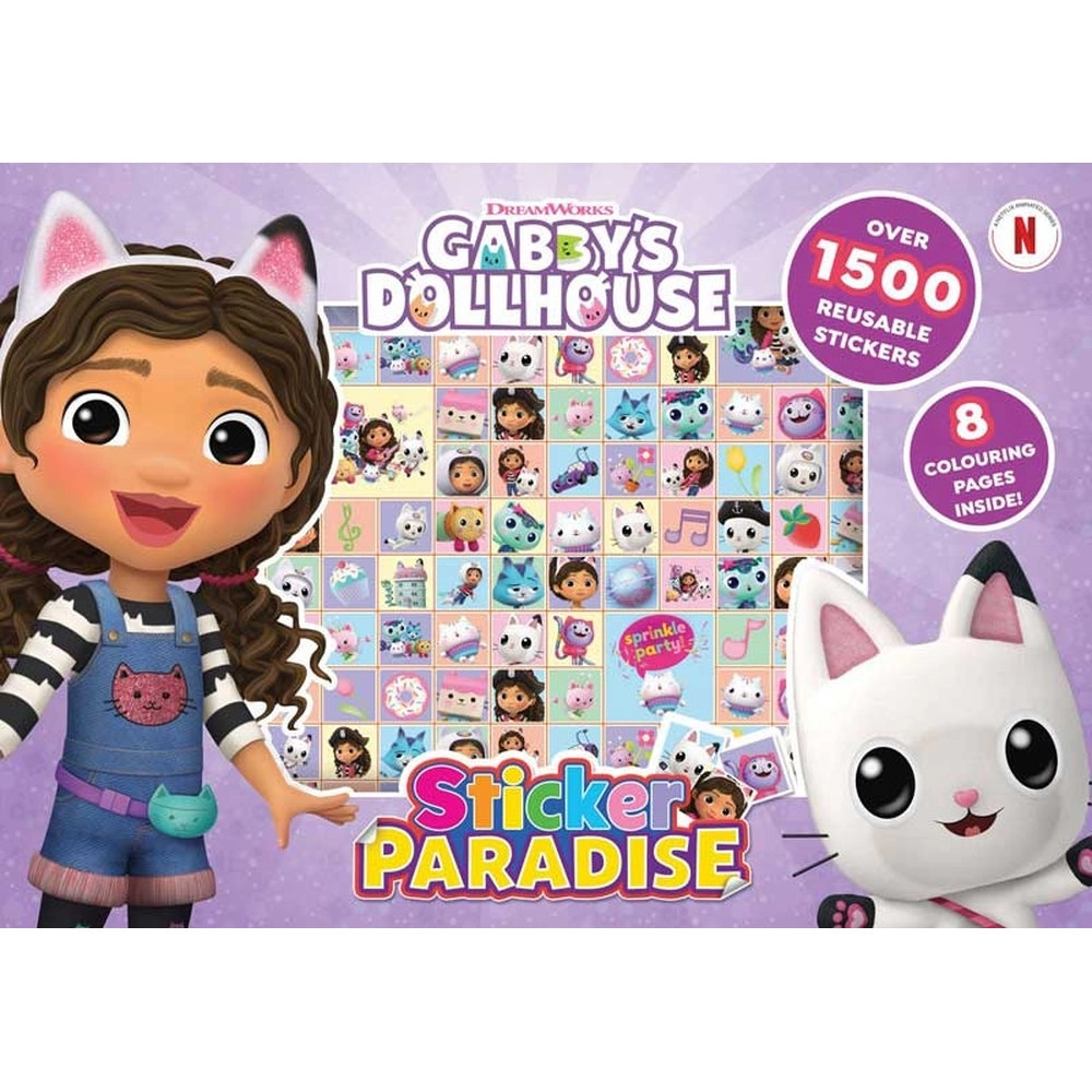 ALLIGATOR BOOKS LTD UK Gabby's Dollhouse Activity Sticker Book Reusable 1500 pcs
