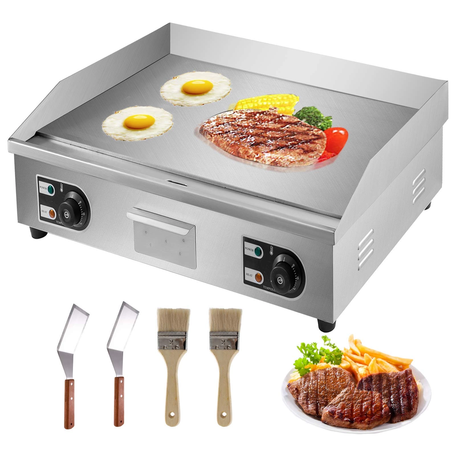 Electric Griddle - Stainless Steel 220~ UK